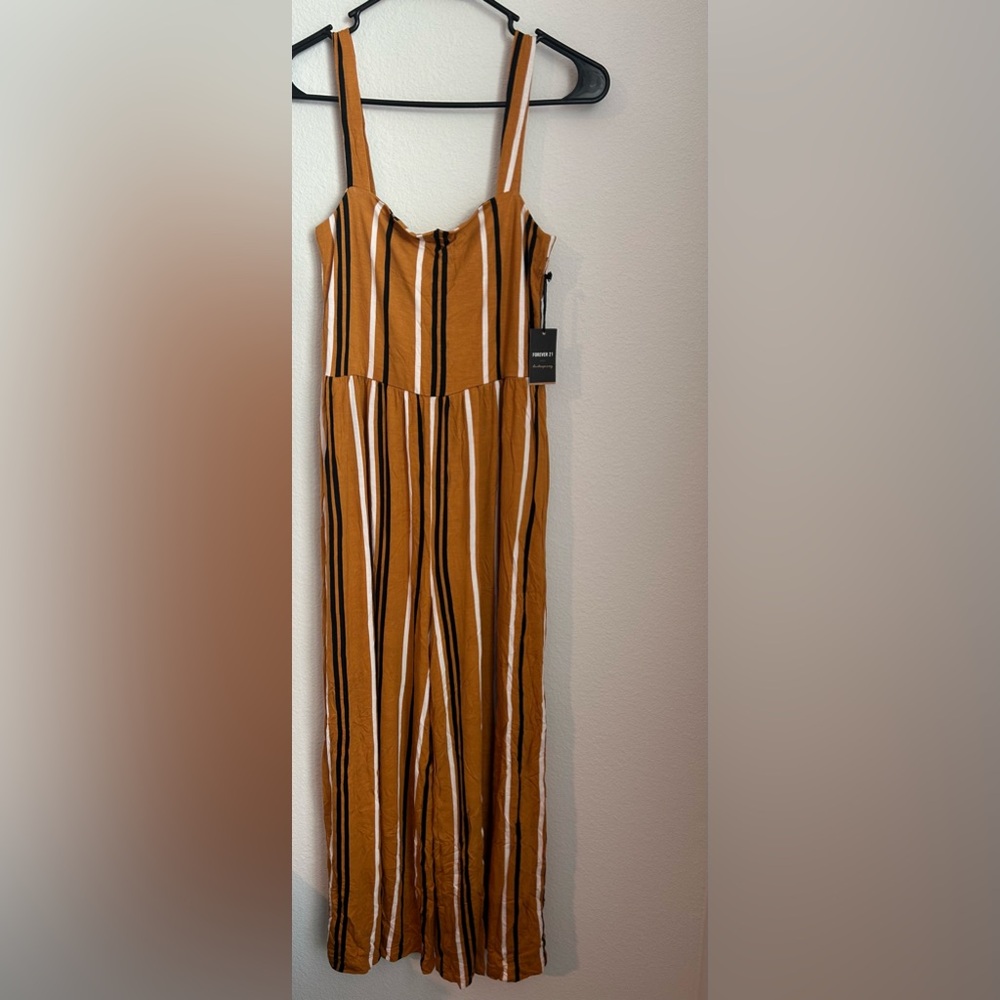 FOREVER 21 CROPPED JUMPSUIT NEW WITH TAGS